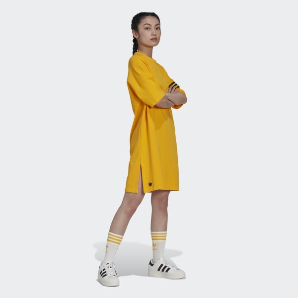 frotis interior Clancy Vestido camiseta Adicolor Neuclassics - Amarillo adidas | adidas España