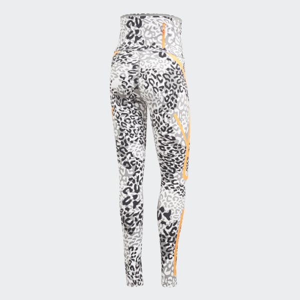 White adidas by Stella McCartney TruePace Printed Tights