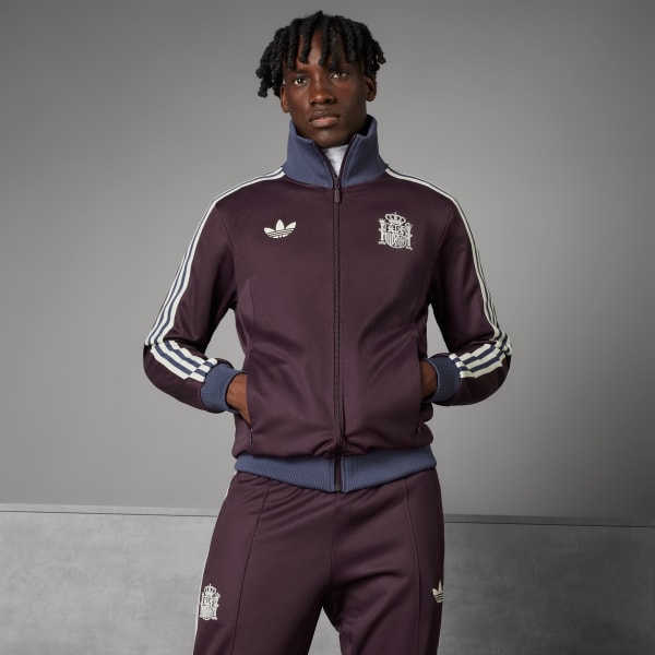 adidas Spain Beckenbauer Track Top - Burgundy | adidas Singapore