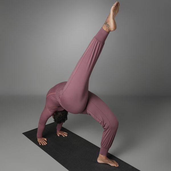 Burgundy Authentic Balance Yoga Pants (Plus Size)