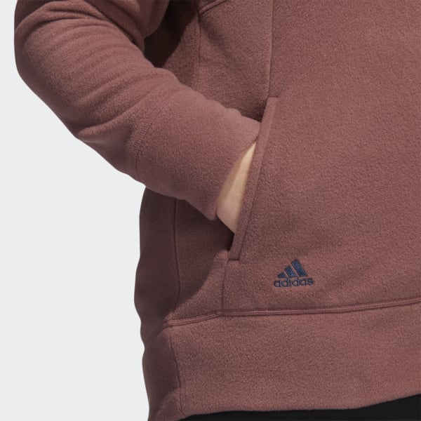 Burgundy Polar Fleece Jacket (Plus Size) TS407