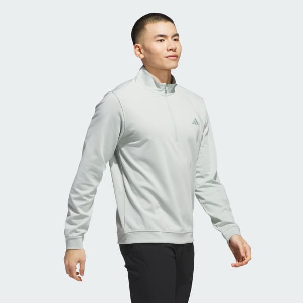 Grey Elevated 1/4-Zip Pullover