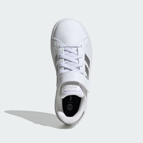 Weiss Grand Court Court Elastic Lace and Top Strap Schuh
