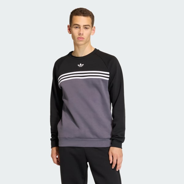 grijs CHEST STRIPES SWEATSHIRT