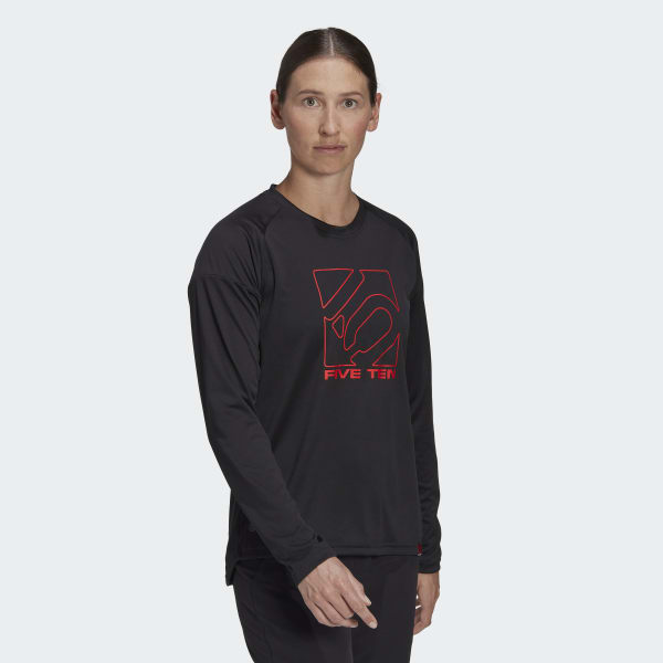 Schwarz Five Ten Long Sleeve Trikot