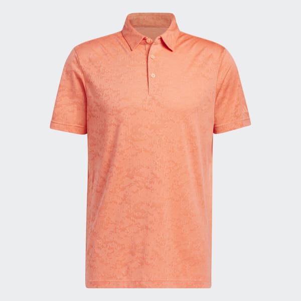 oranje Textured Jacquard Golfpolo
