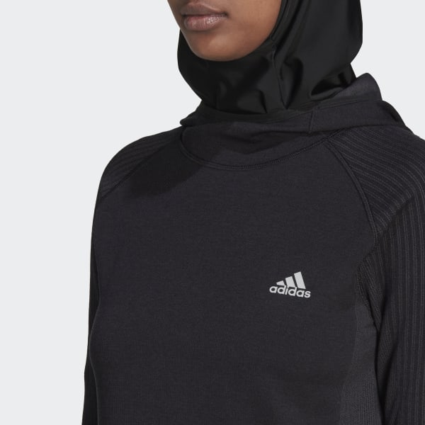 Czerń X-City Running Knit Long Sleeve Sweatshirt TT565