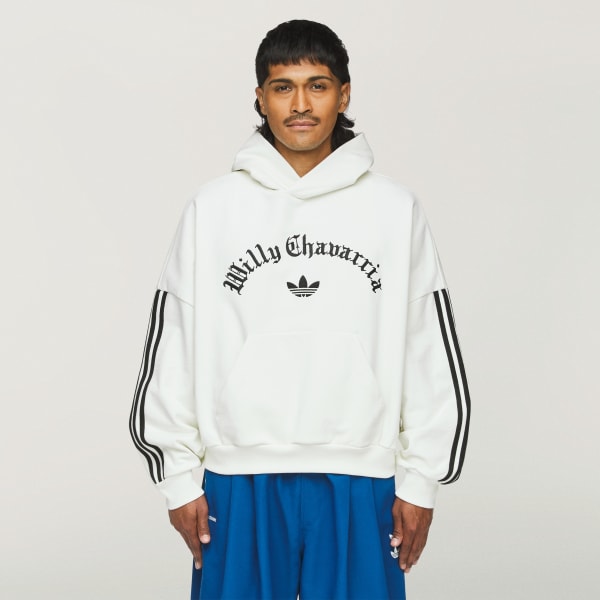 国内配送★adidas×WILLY CHAVARRIA★ヘビーウェイト パーカー アディダス Chavarria ヘビーウェイト パーカー - ホワイト