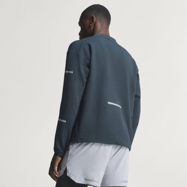 Siyah Adi365 Running CLIMAWARM+ Bisiklet Yaka Sweatshirt