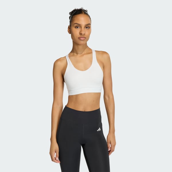 blanc Brassière Optime Essentials Workout Maintien fort