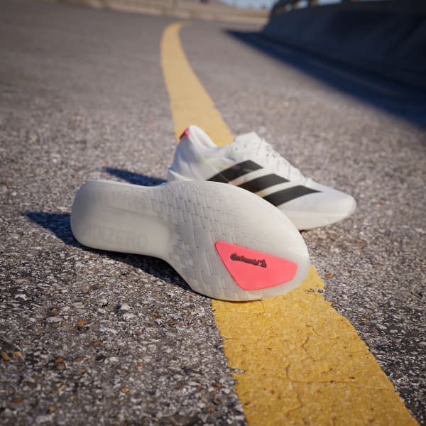 White Adizero Adios 9 Running Shoes