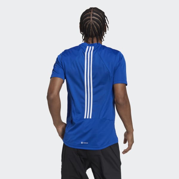 Azul Remera de Entrenamiento AEROREADY HIIT Back 3 Tiras