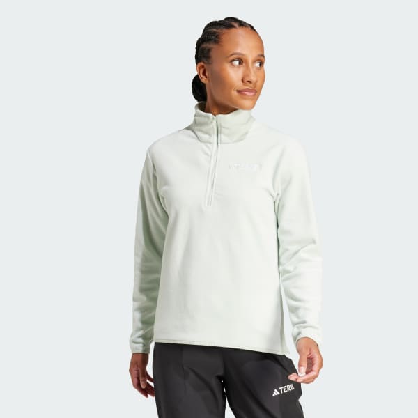 Verde Chaqueta Multi Essentials 1/2 Zip Felpa