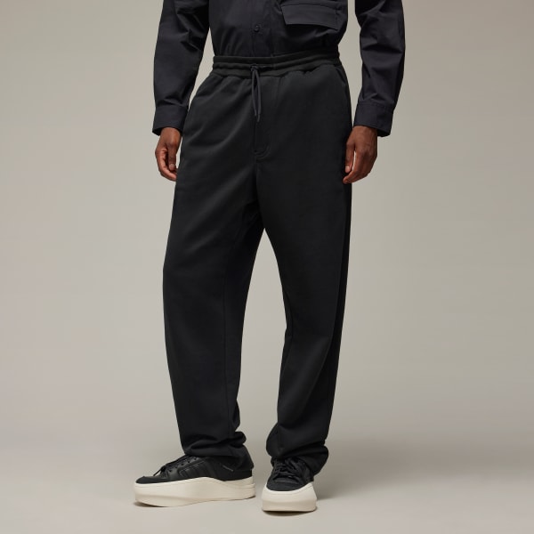 Black Y-3 French Terry Straight Joggers