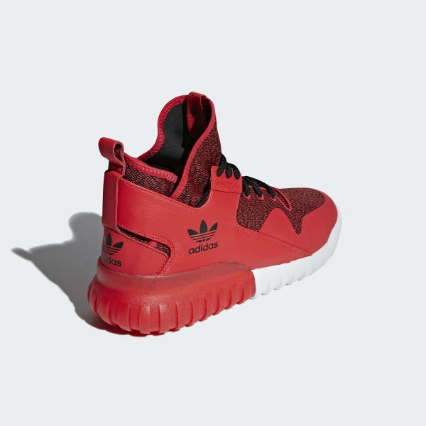 red tubular shoes