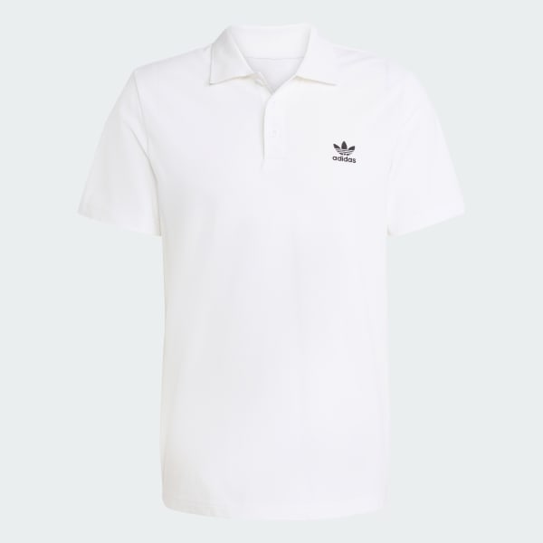White Trefoilo Essentials Polo Tee