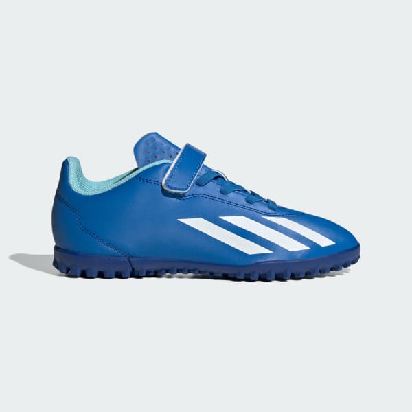 Azul Guayos X Crazyfast.4 Cierre por Contacto Pasto Sintético