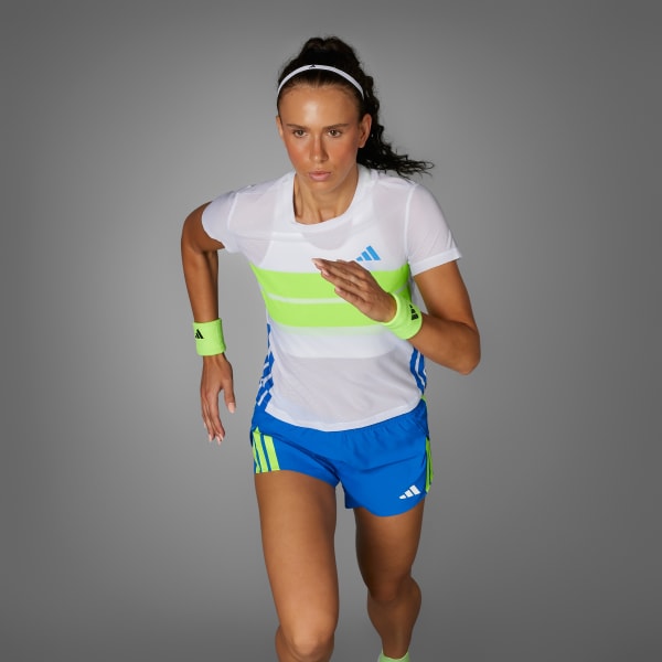 White Adizero Retro Running Tee