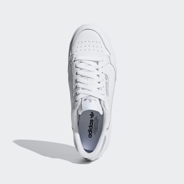 adidas continental 80 femme argent