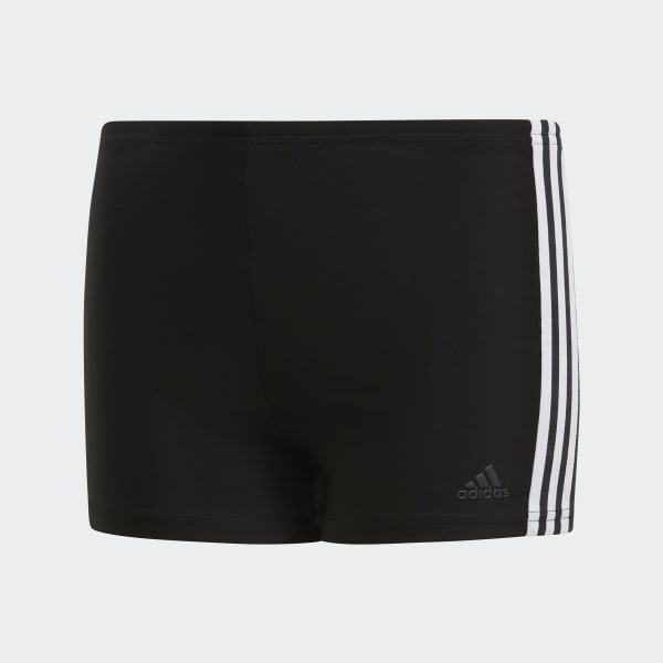 Black 3-STRIPES SWIM BOXERS