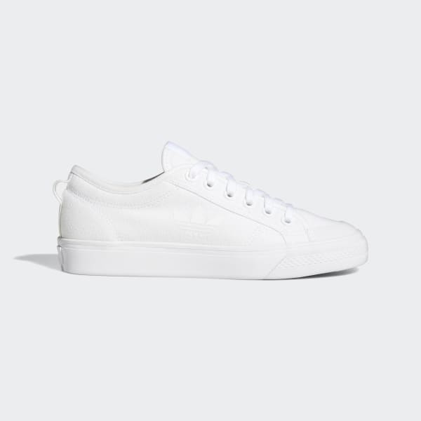 White Nizza Trefoil Shoes FCD66