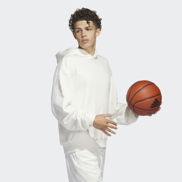 adidas Basketball Select Short Sleeve Hoodie - White | Men's Basketball |  adidas US
