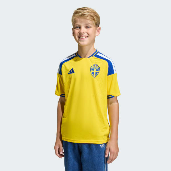 Amarelo Camisola Principal Sweden 26 — Criança