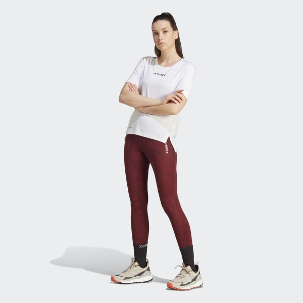 adidas TERREX Multi Allover Print Leggings (Plus Size) - Burgundy, Women's  Hiking