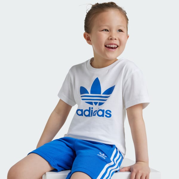 adidas Adicolor Shorts Tee Set Kids Blue adidas Philippines