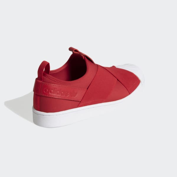 Adidas superstar slip on mujer rojas sales