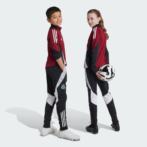 Black Newcastle United FC Tiro 24 Training Tracksuit Bottoms Kids