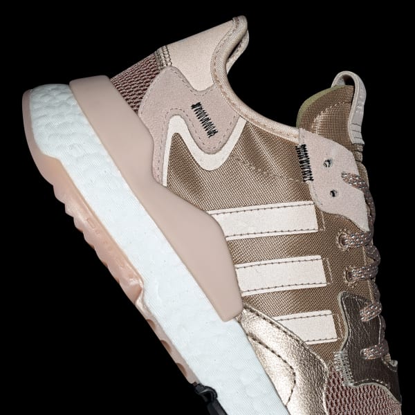 adidas originals nite jogger trainer in rose gold