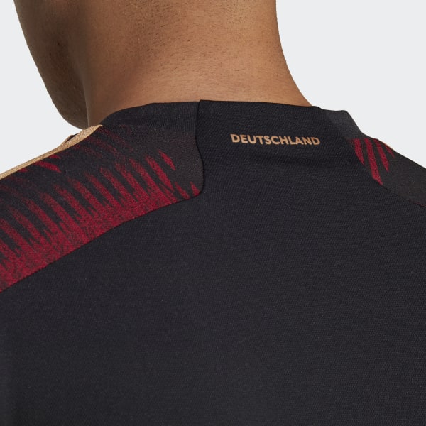 Czerń Germany 22 Away Jersey L5818