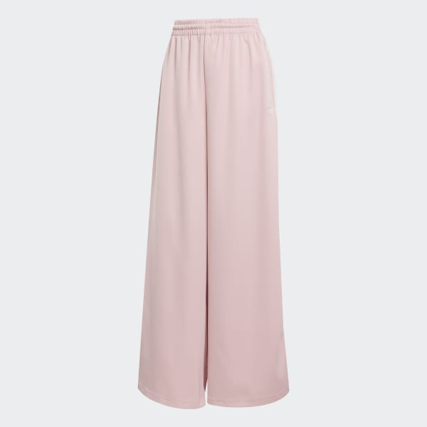 adidas Originals Satin Wide Leg Pants Ruffle 3-Stripes