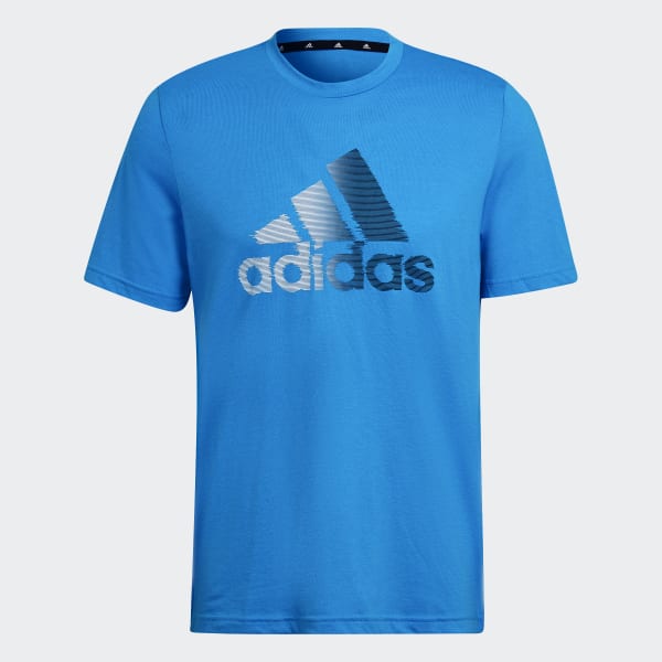 Blauw AEROREADY Designed to Move Sport Logo T-shirt IF320