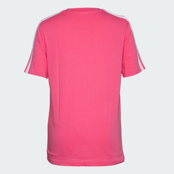 Pink 3 Stripes Cotton Tee