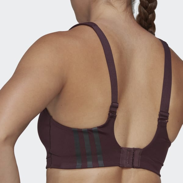Red adidas TLRD Impact Training High-Support Bra NQ206