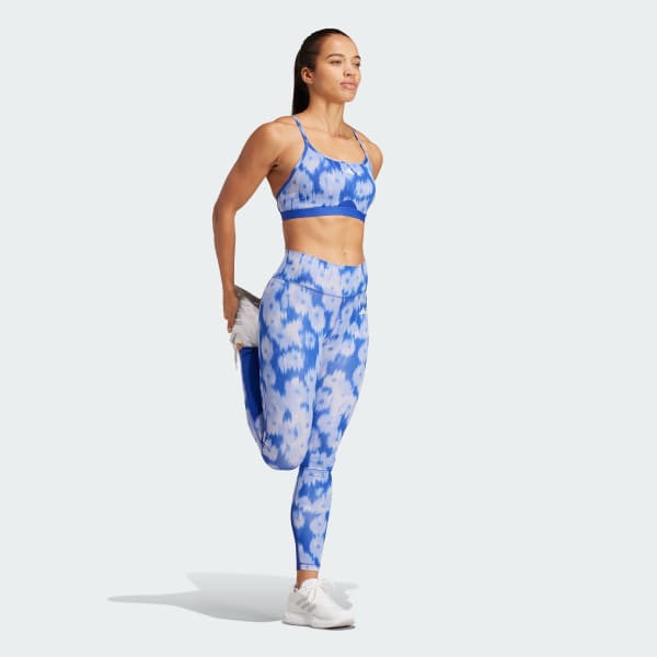Blauw Optime Essentials Allover Print Flower Tie-Dye Legging