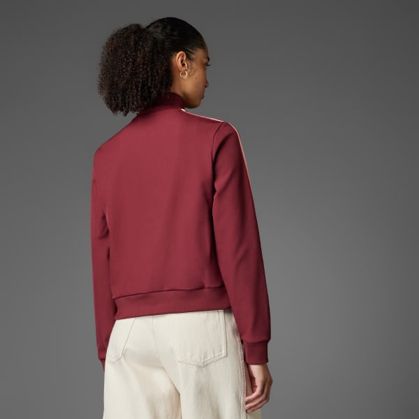 Burgundy Tepláková bunda FC Bayern Terrace Icons