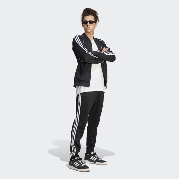 SNKR_TWITR on X: $17.50 w/code STATUS50: adidas Originals SST Track Jacket  'White/Grey'  #AD  / X