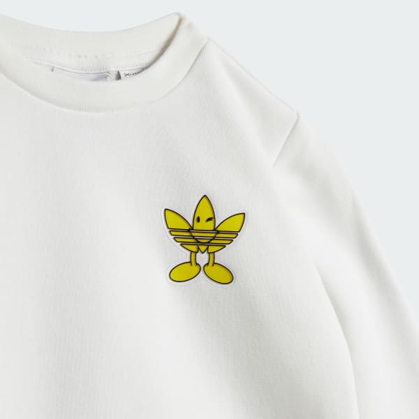 Adidas Originals x Smiley World Crew Set Kids White Black 4T