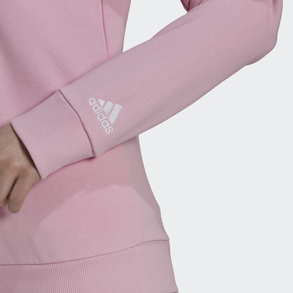Rosa Blusa Moletom Essentials Logo 28876