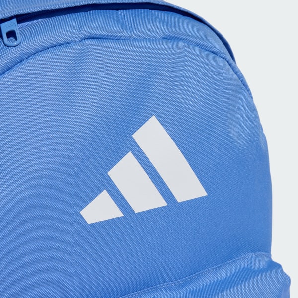 Azul Mochila Classic 3 Barras Logo