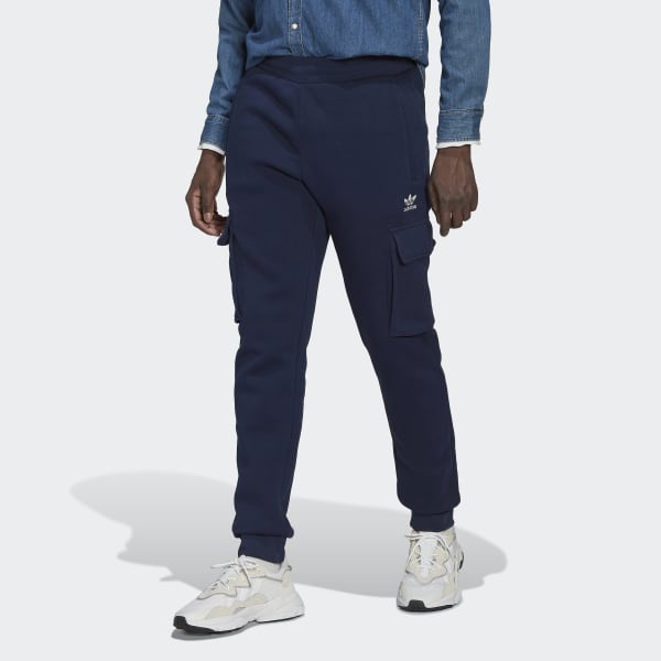 adidas Adicolor Essentials Trefoil Cargo Pants - Blue | Men's Lifestyle ...