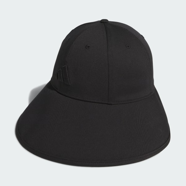 Hitam Topi Wide-Brim