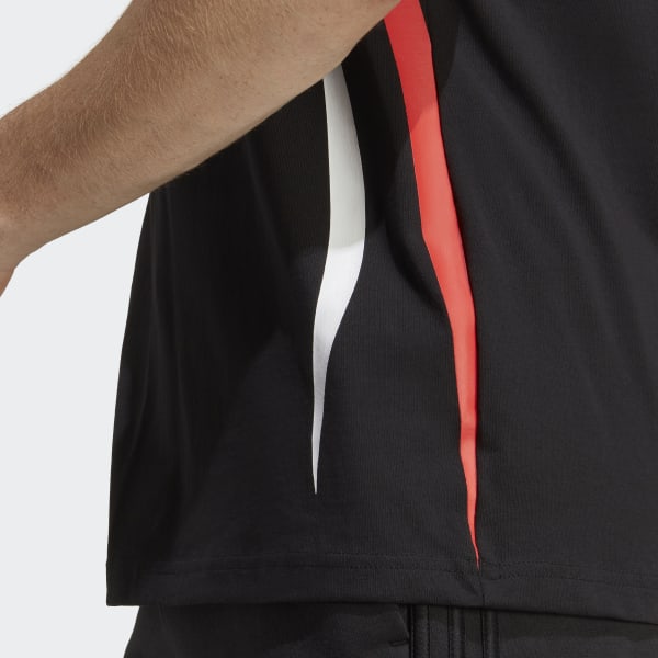 Black Colourblock T-Shirt