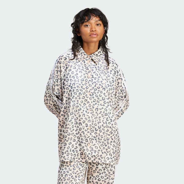 Branco Camisa adidas Originals Leopard Luxe