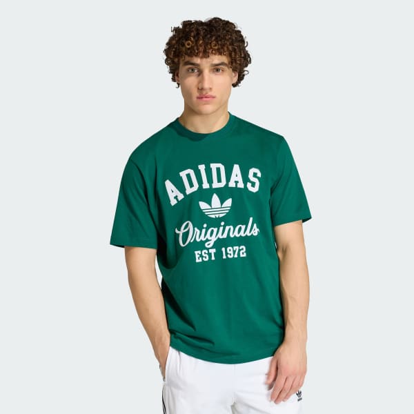 Yesil LOOSE GRAPHIC COLLEGIATE 11 TİŞÖRT