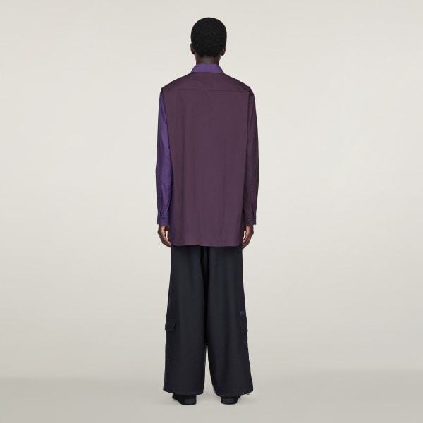 Burgundy Y-3 Sporty Cotton Shirt