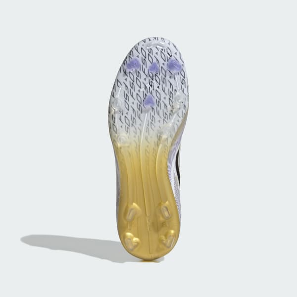 Hvit F50 Elite Firm Ground Fotballsko